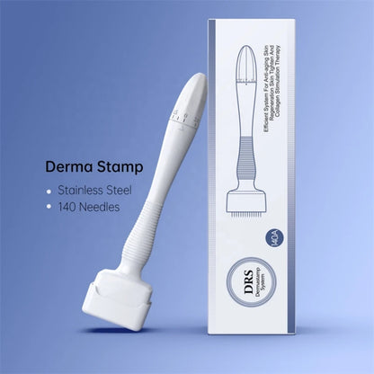 New Adjustable Derma Stamp Microneedle Microneedling 140 Pins Skin Care Beard Growth Scalp Hair
